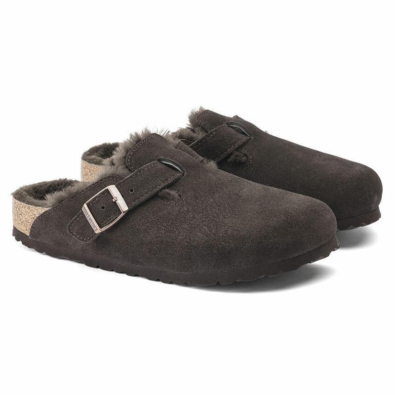 Boston Birkenstock Semisove Kozene Damske Káva | SK 229KOR